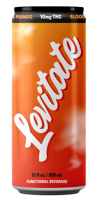Full Case - 10 MG Levitate - Blood Orange Mango (24x 12oz Cans)